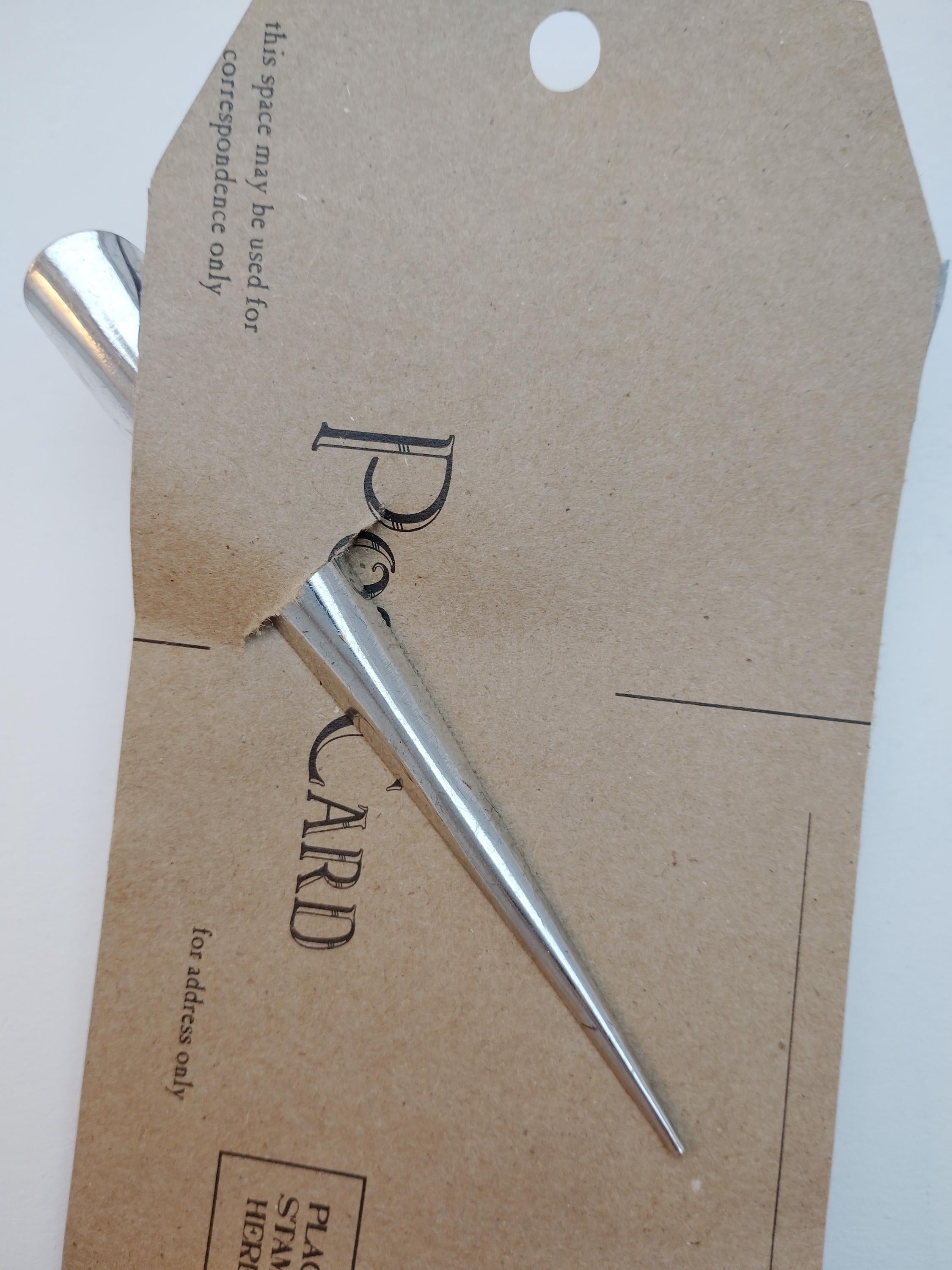 VINTAGE Green Crystal Metal Hair Clip